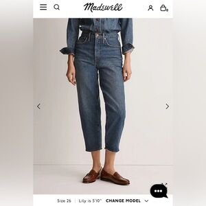 Madewell Balloon Jeans in Ellisboro Wash